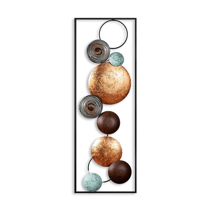 Wallity Textured - 7 Accesorio Decorativo de Pared de Metal Multicolor Wallity Textured - 7 Accesorio Decorativo de Pared de Metal Multicolor
